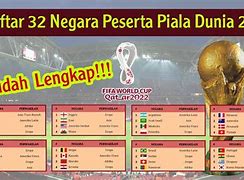 Daftar Negara Yang Lolos Piala Dunia 2022